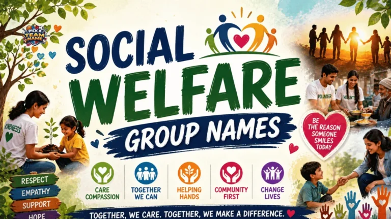 Social Welfare Group Names