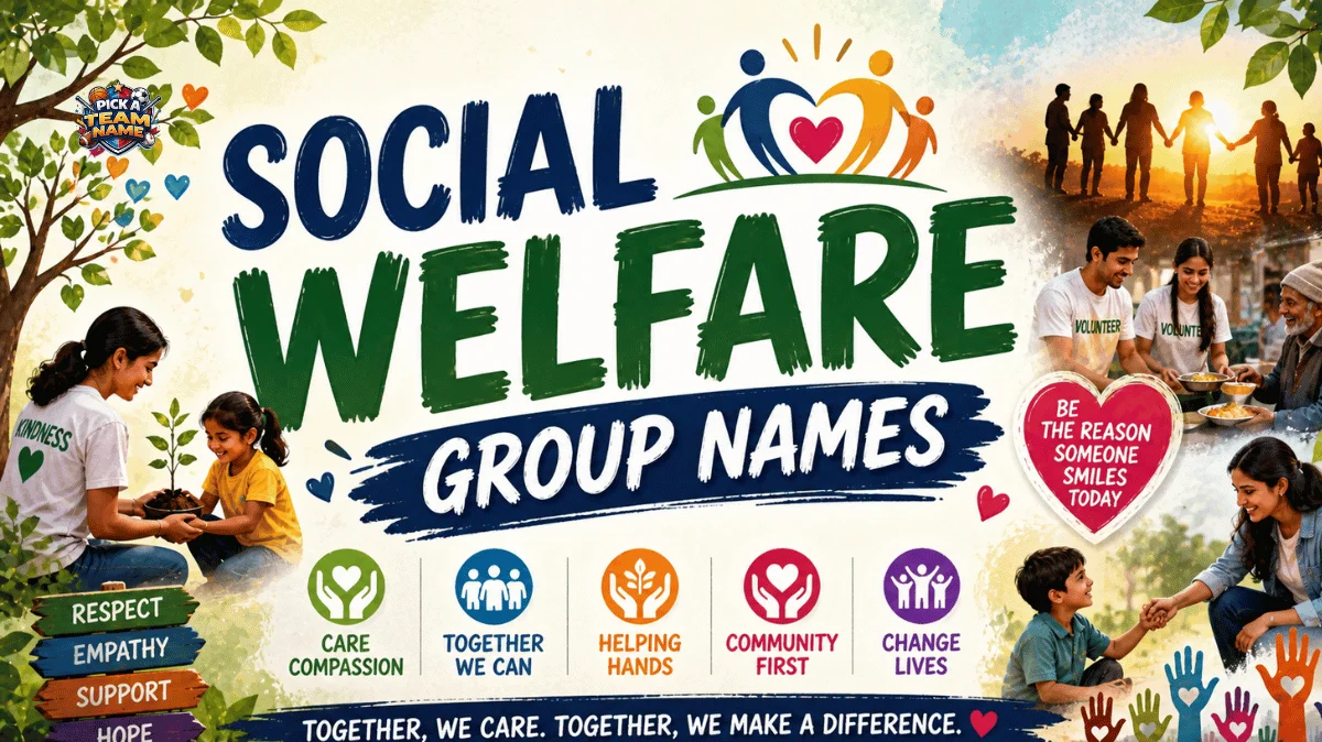 Social Welfare Group Names