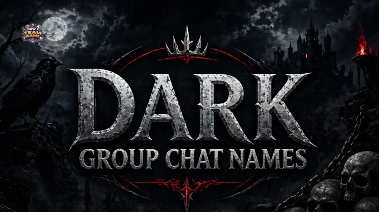 dark group chat names
