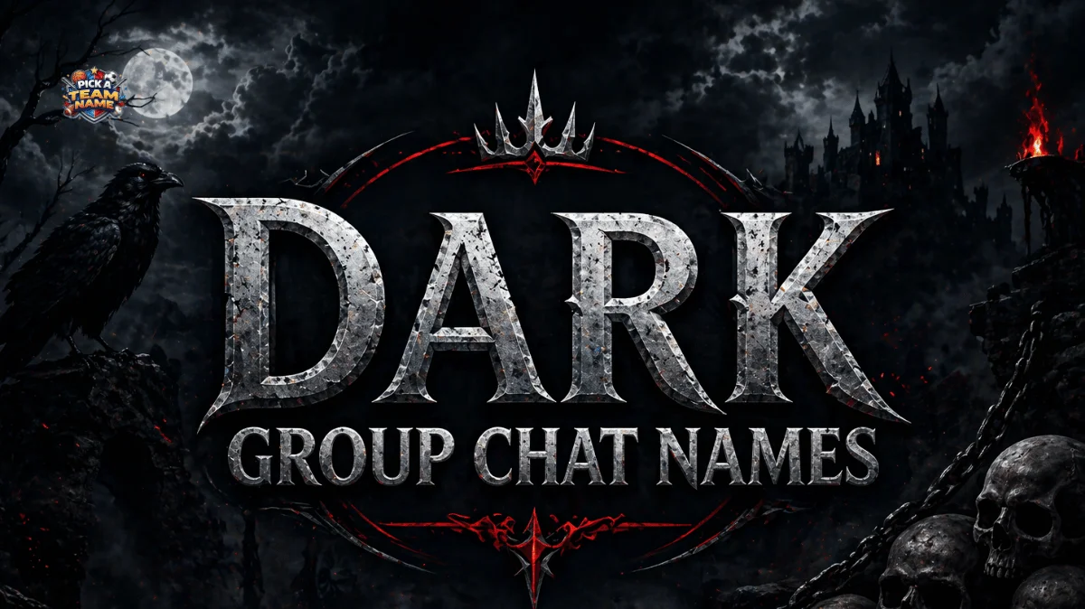 dark group chat names