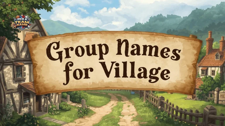 group names for village