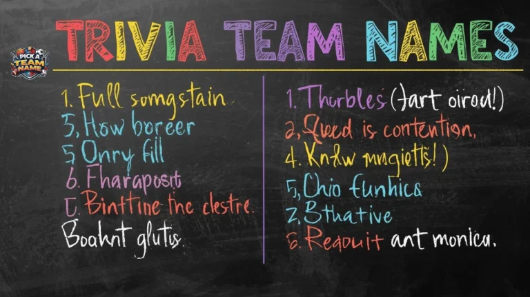 trivia team names