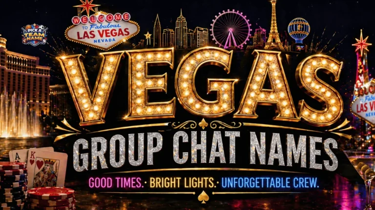 vegas group chat names