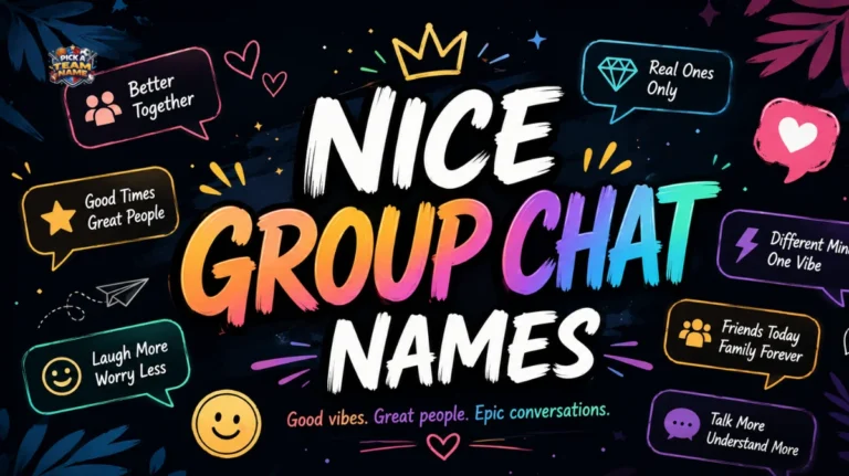 Nice Group Chat names
