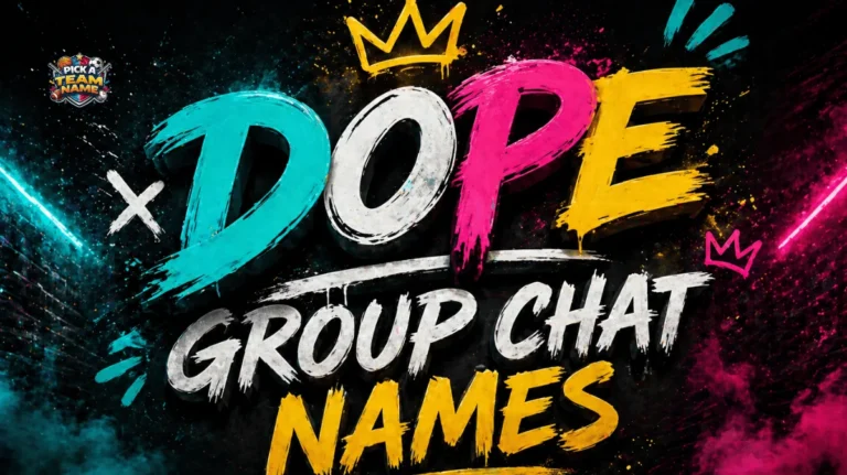 dope group chat names