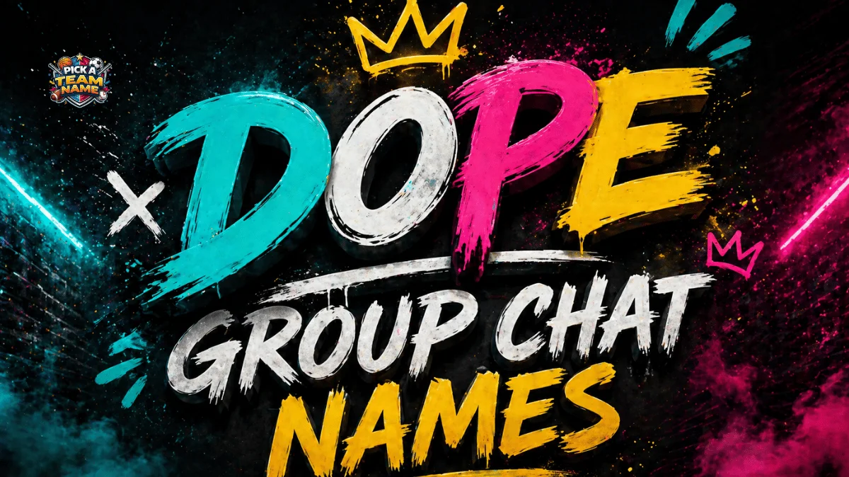 dope group chat names