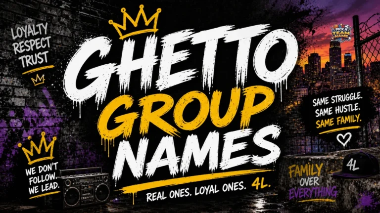 ghetto group names