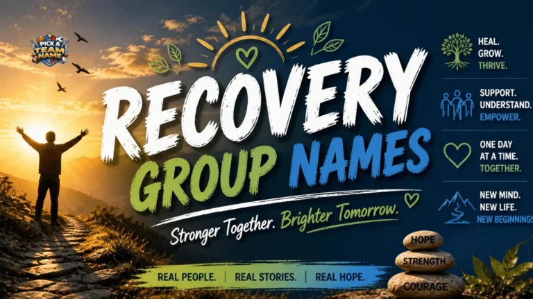 recovery group names