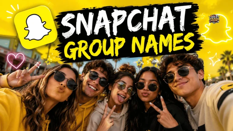 snapchat group chat names