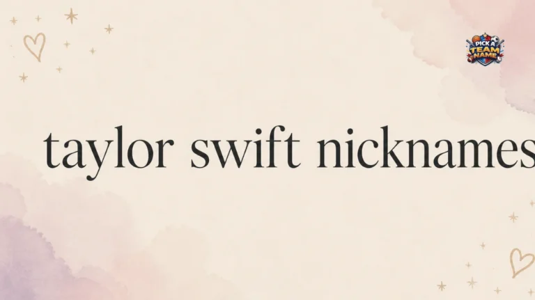 taylor swift nicknames