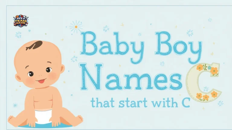 Baby Boy Names That Start With C