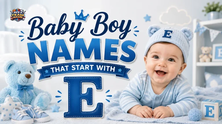 Baby Boy Names That Start With E