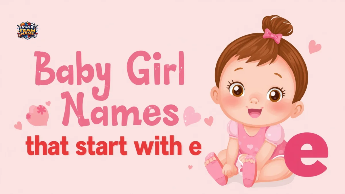 Baby Girl Names That Start With E