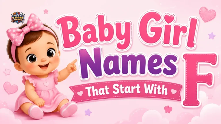 Baby Girl Names That Start With F
