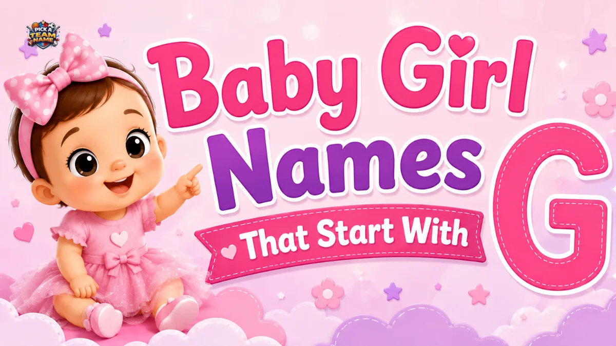 Baby Girl Names That Start With G