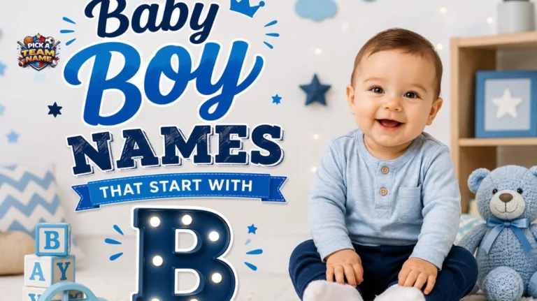 Baby boy names that start with b