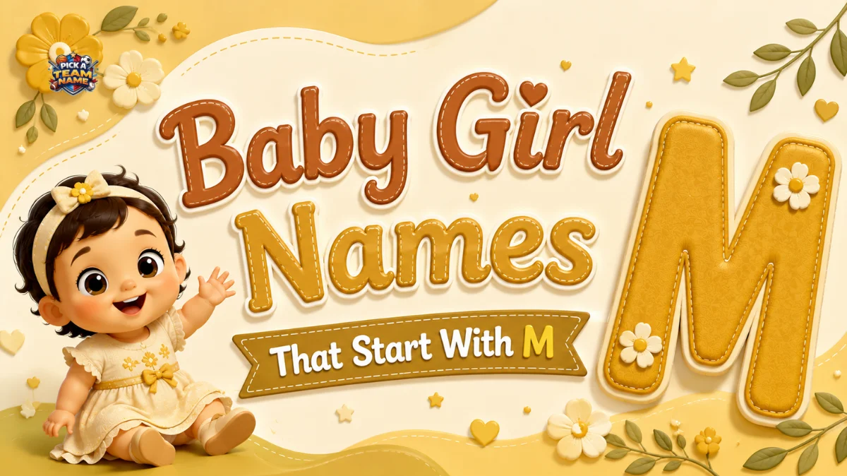 Baby Girl Names That Start With M