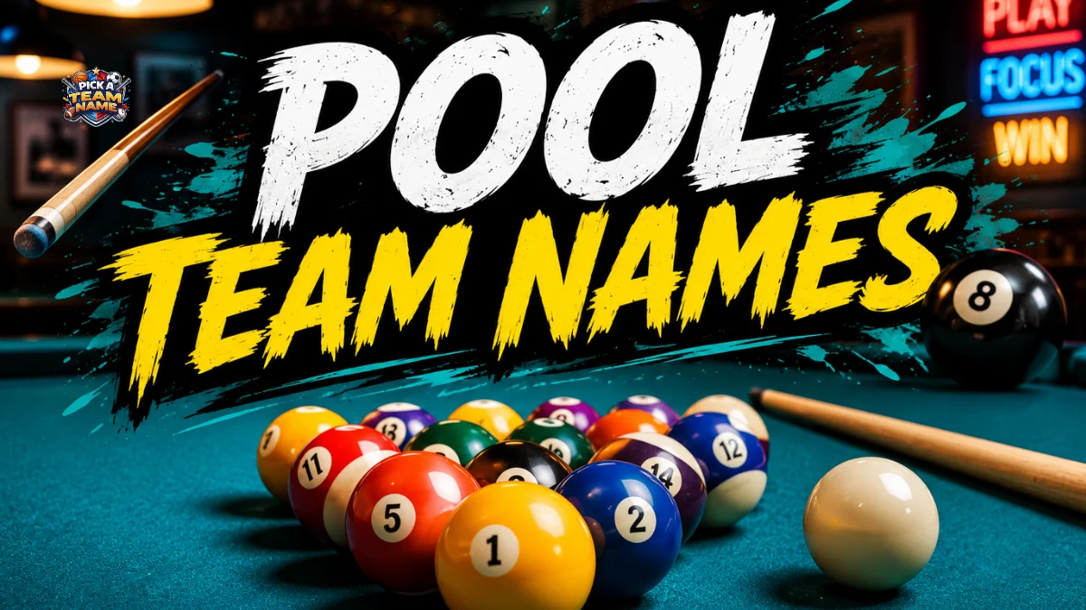 pool team names